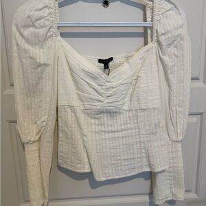 Dynamite Cream Textured Blouse